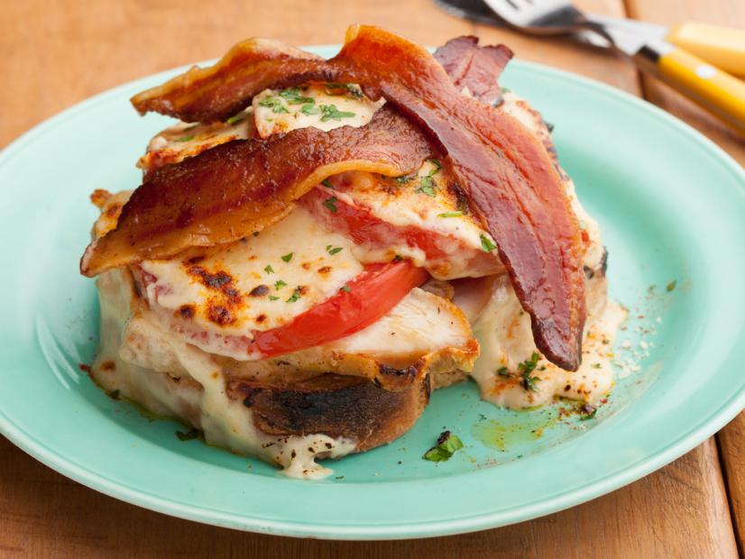 Festive Kentucky Hot Brown Sandwich with Smoked Turkey and Mornay Sauce