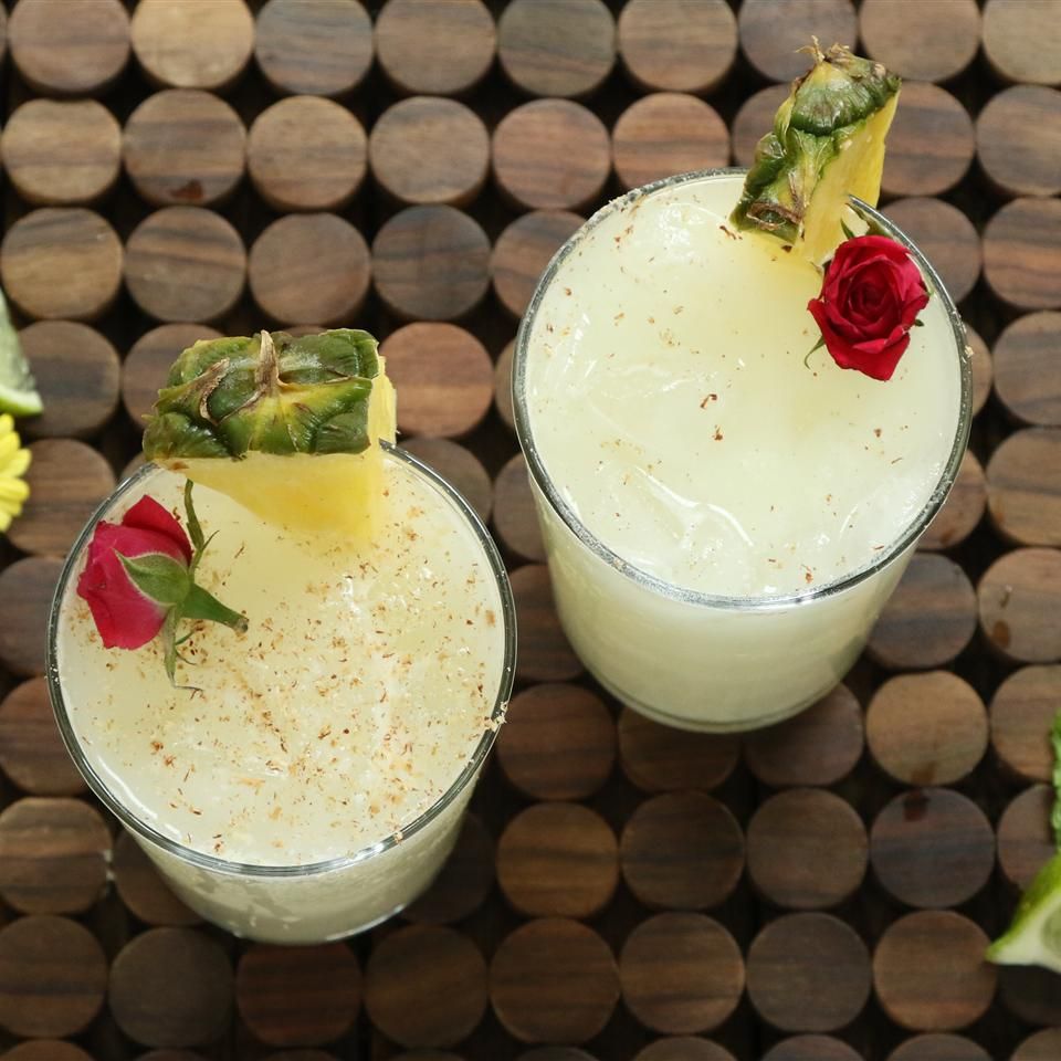 Rum-Spiced Pineapple Tiki Cooler