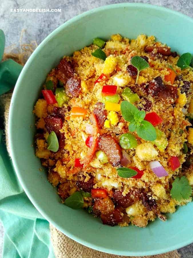 Pan-Fried Farofa with Toasted Cassava Flour and Bacon