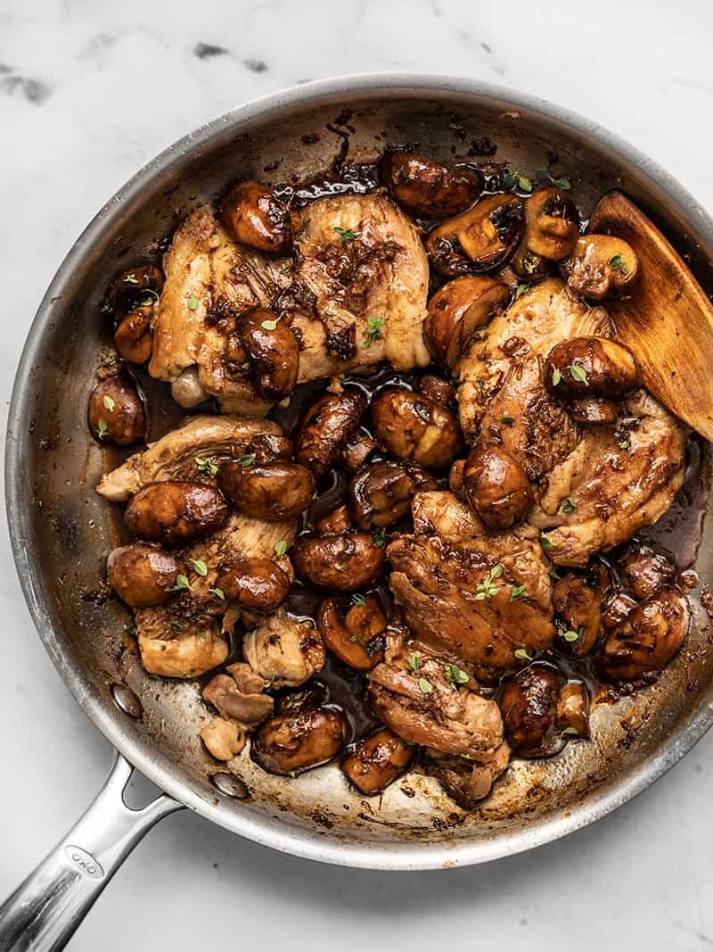 Sautéed Chicken with Mushroom and Thyme Pan Sauce