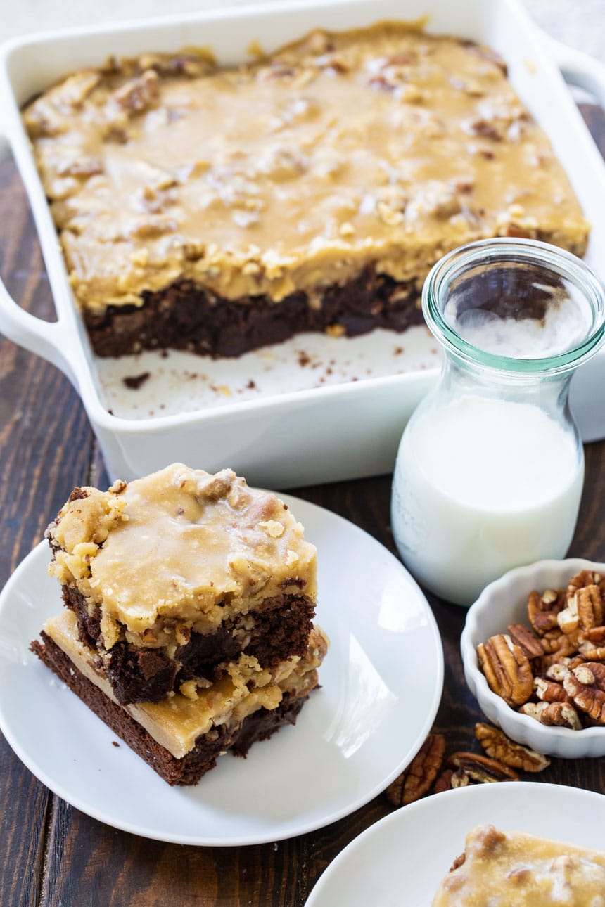 Houston-Style Pecan Praline Brownies