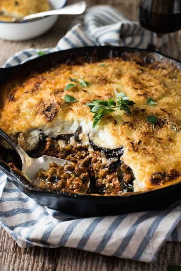 Slow-Cooked Moussaka with Eggplant and Ground Beef