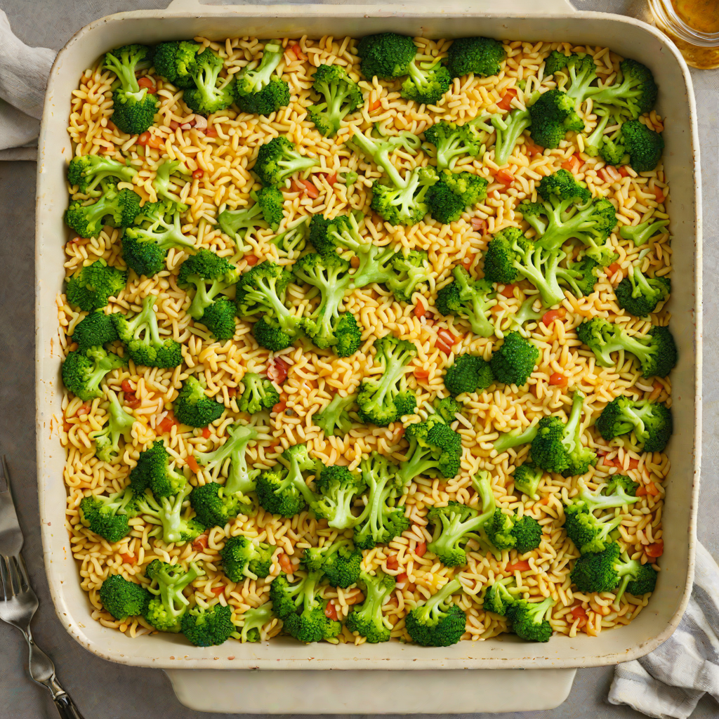One-Pan Cheesy Broccoli Rice Bake