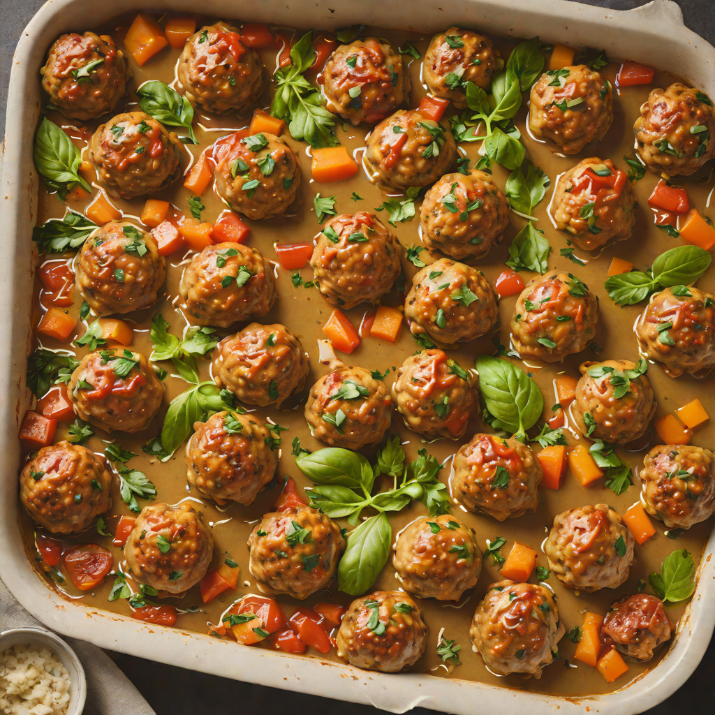 Oven-Baked Turkey Meatballs with Hidden Veggies