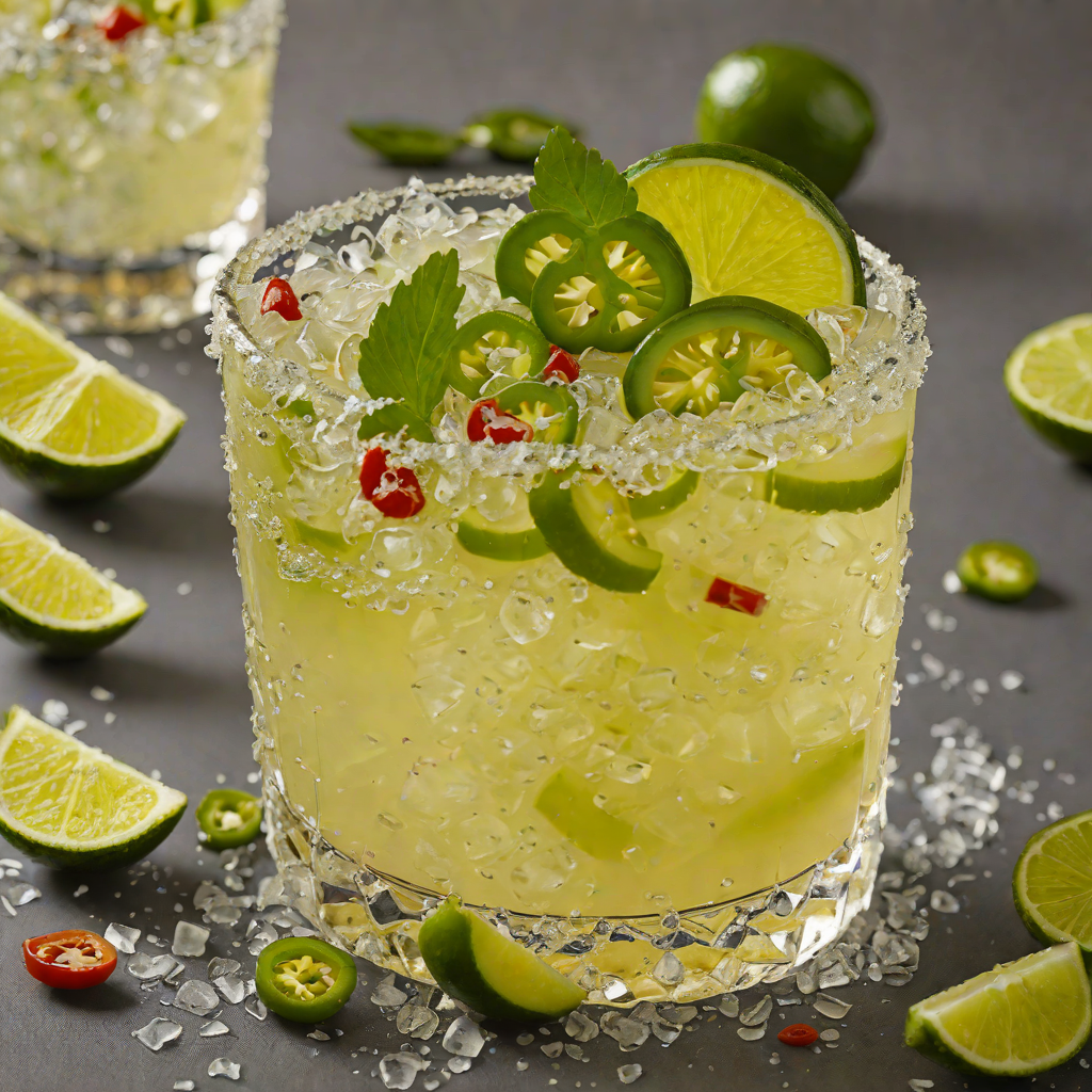 Spicy Jalapeño Margarita on the Rocks
