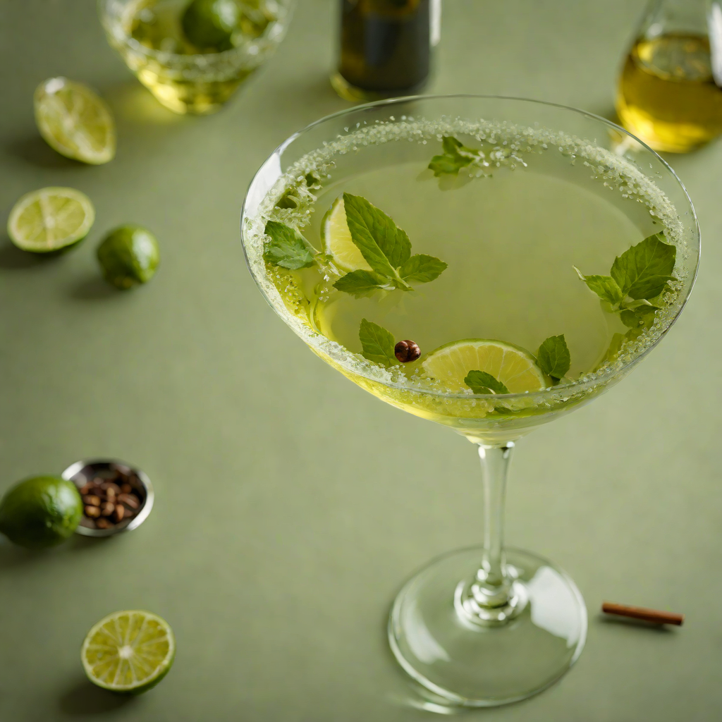 Stirred Gin and Green Tea Martini
