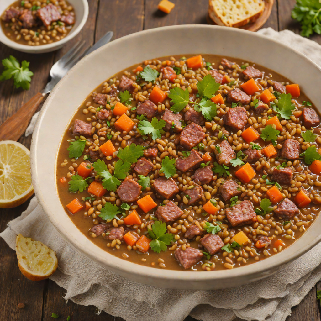 Baden-Württemberg Style Lentil and Sausage Stew