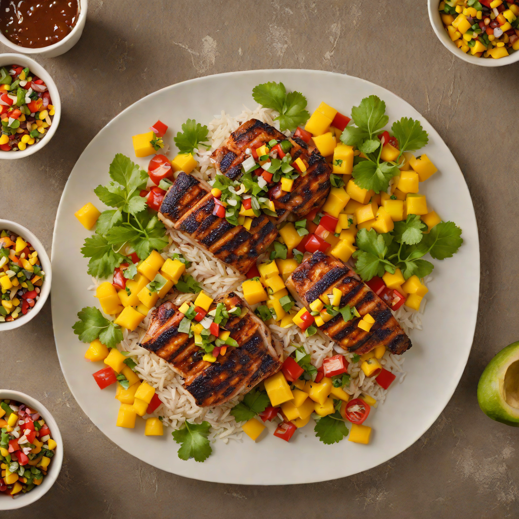 Pan-Seared Caribbean Jerk Chicken with Mango Salsa