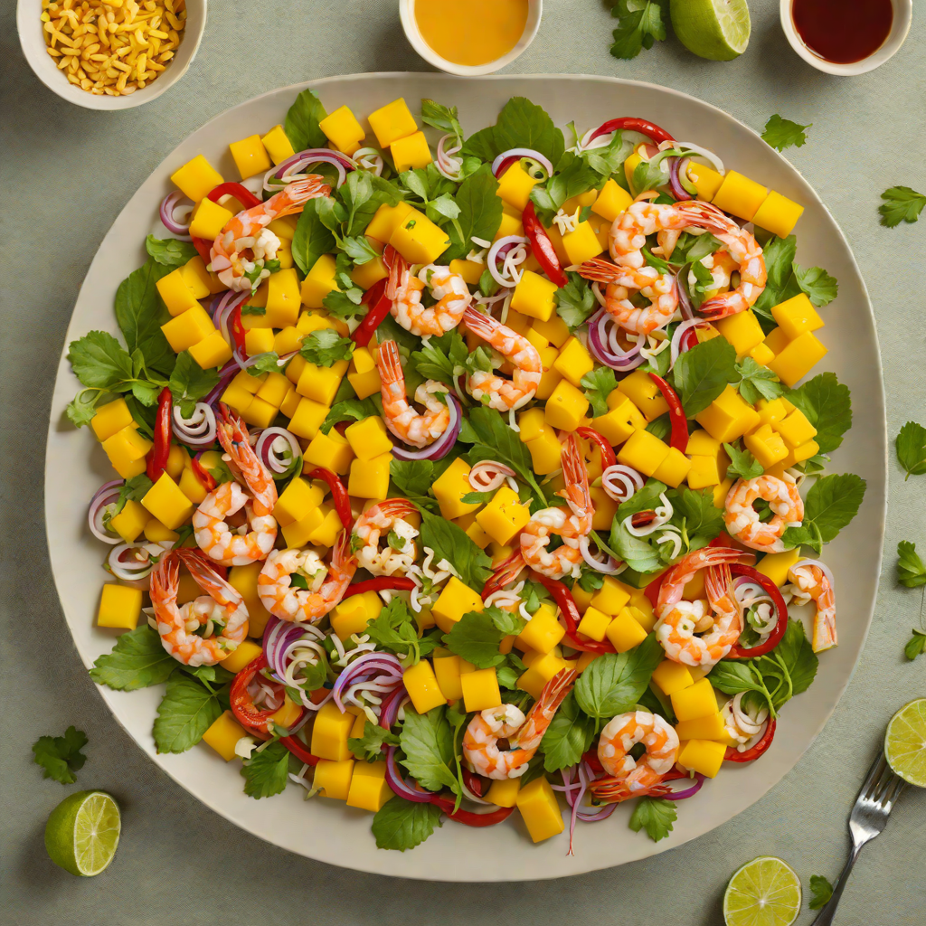 Quick Thai-Inspired Shrimp and Mango Salad with Chili-Lime Dressing