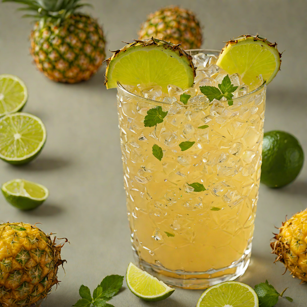 Caribbean Rum Breeze with Pineapple and Lime