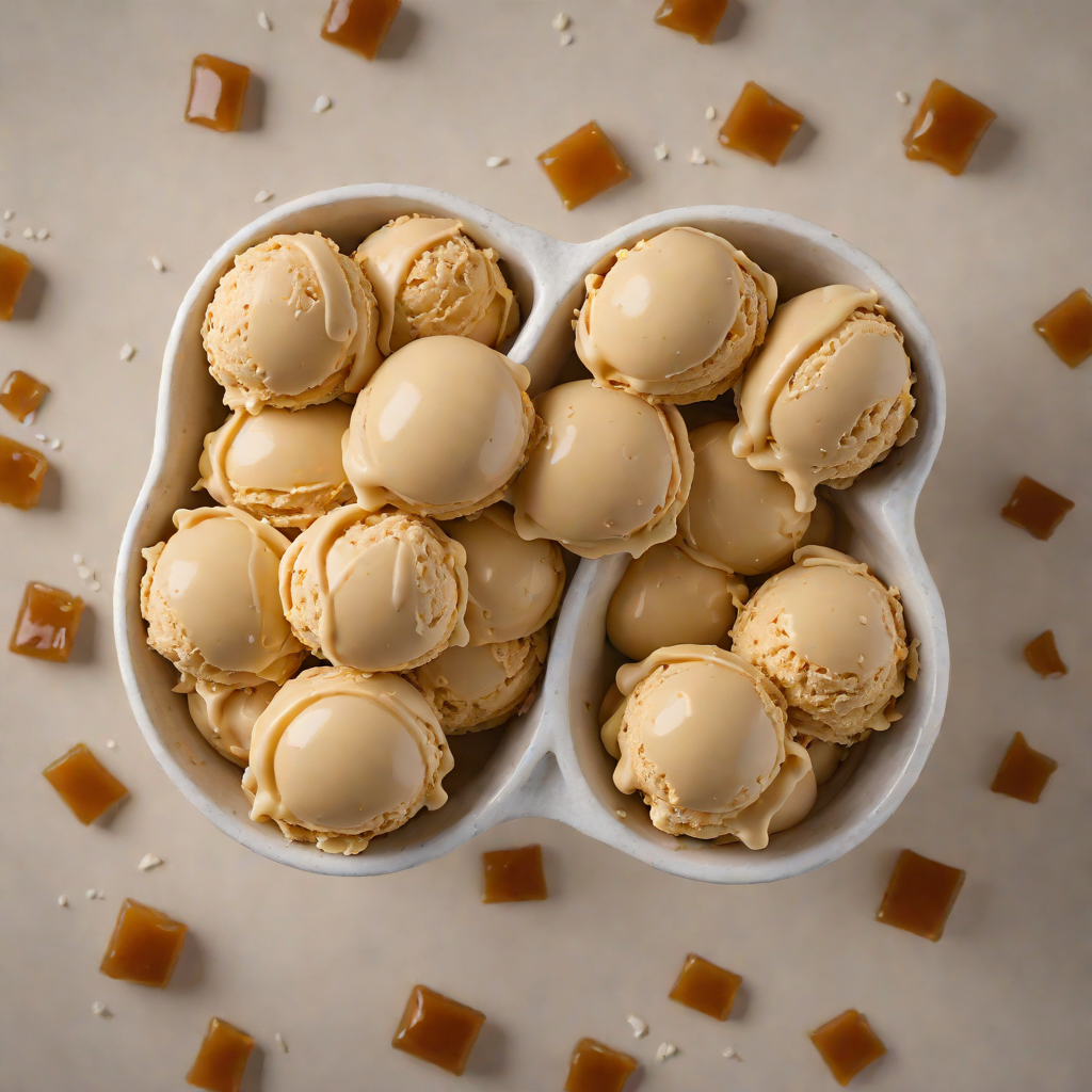 No-Churn Vanilla Bean and Salted Caramel Ice Cream
