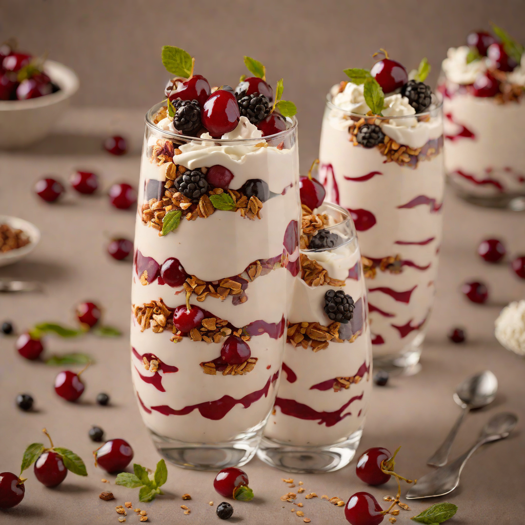 Creamy Black Forest Cherry Yogurt Parfait
