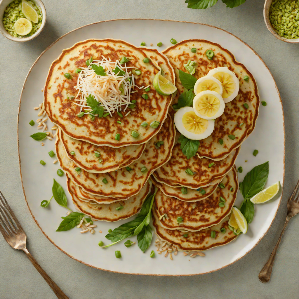Banana Pancakes with Coconut and Mung Bean