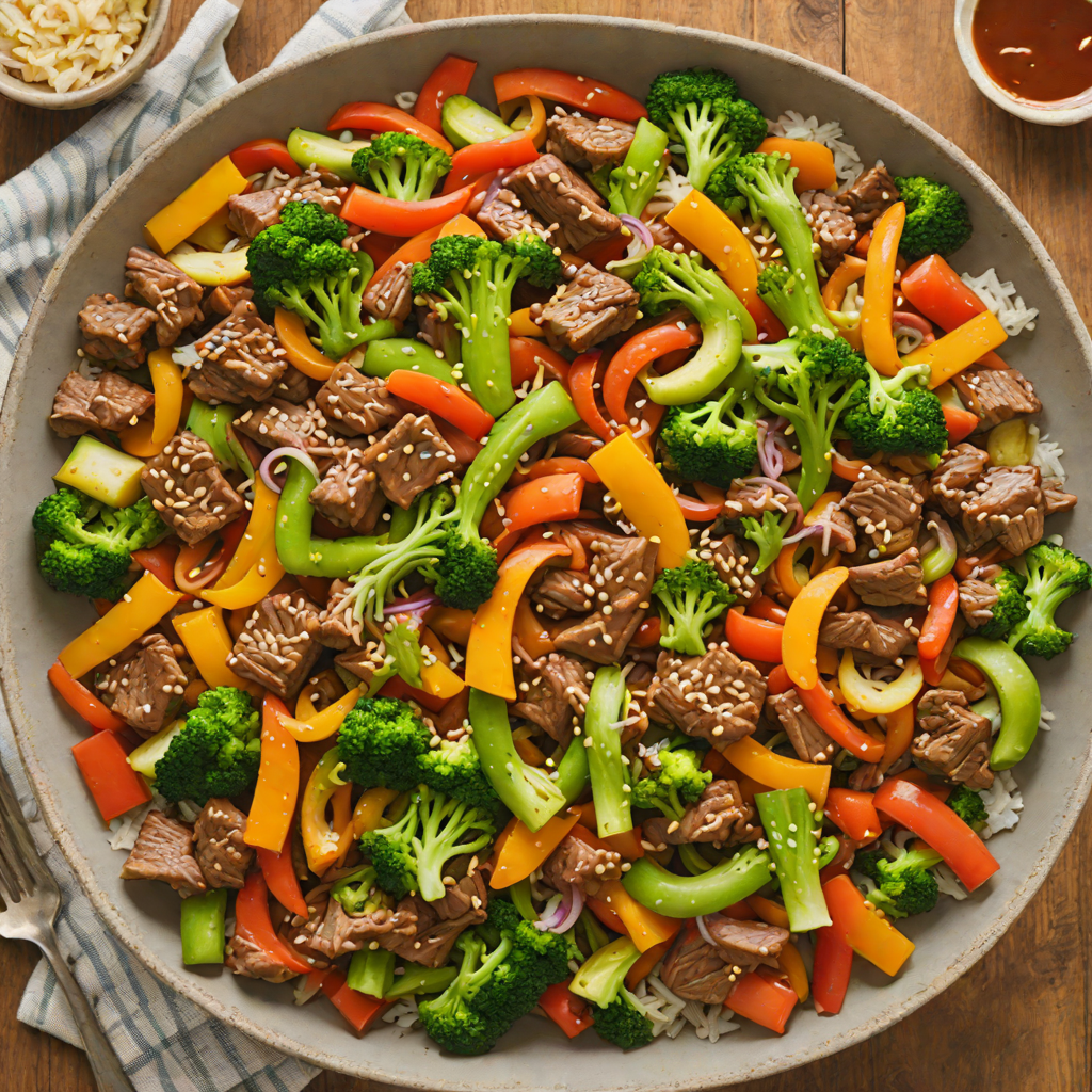 Budget-Friendly Beef and Vegetable Stir Fry with Garlic Sauce