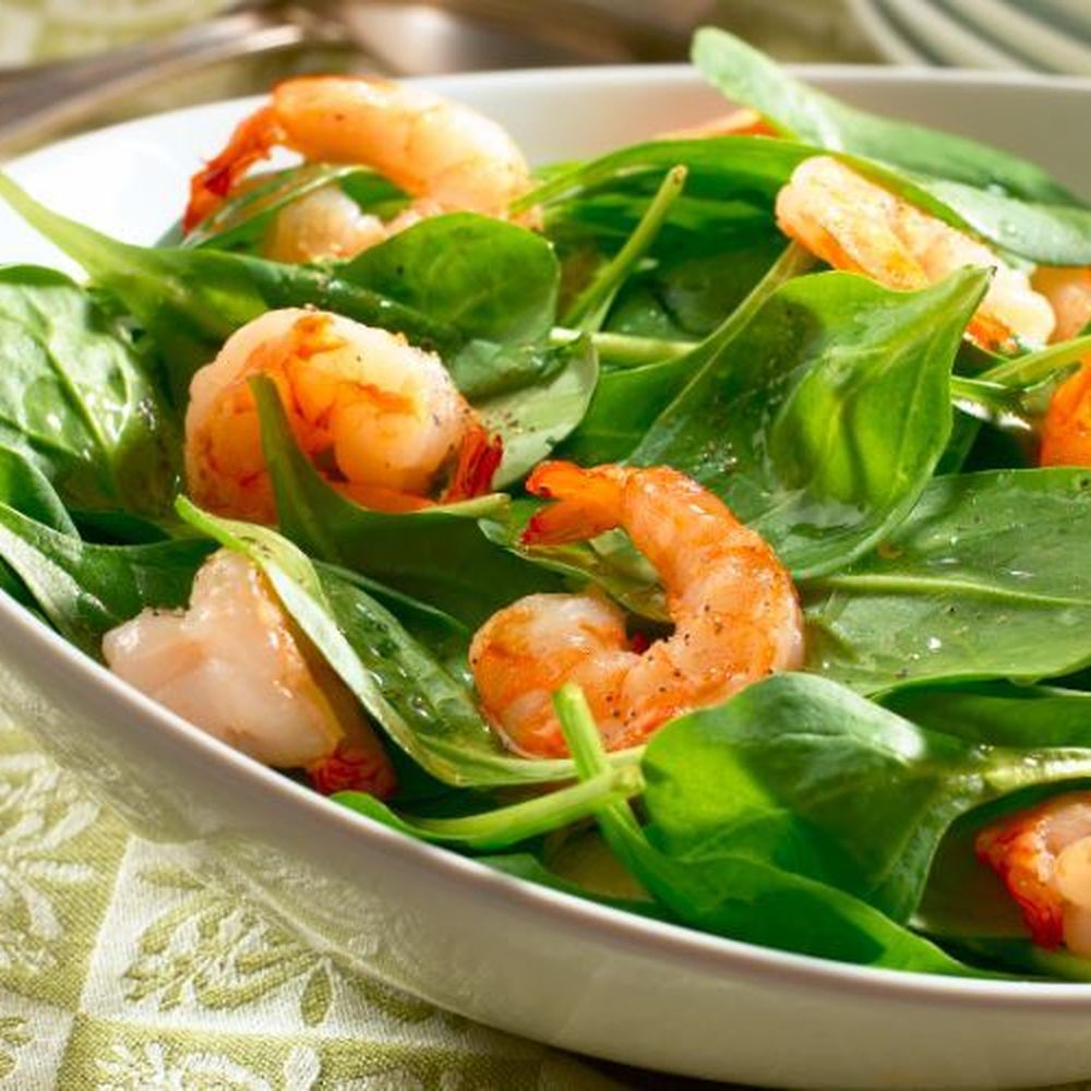 Stovetop Lemon-Garlic Shrimp with Spinach