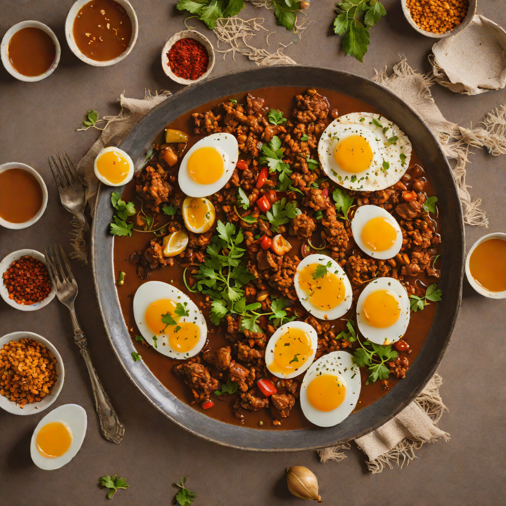 Slow-Cooked Ethiopian Doro Wat with Berbere and Hard-Boiled Eggs