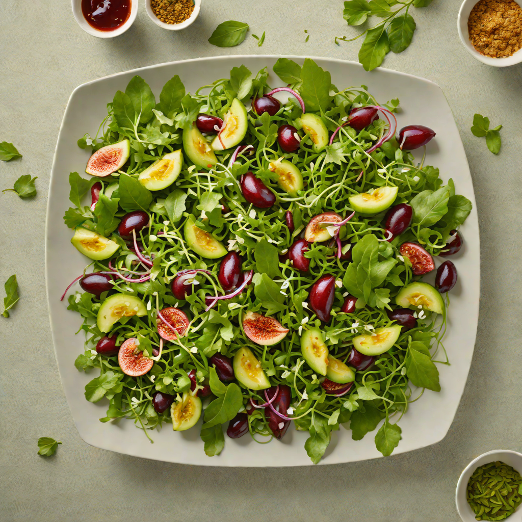 Chilled Kakadu Plum and Finger Lime Salad with Rocket
