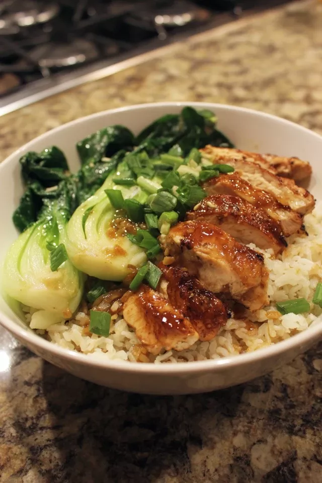 Honey-Glazed Teriyaki Chicken with Bok Choy