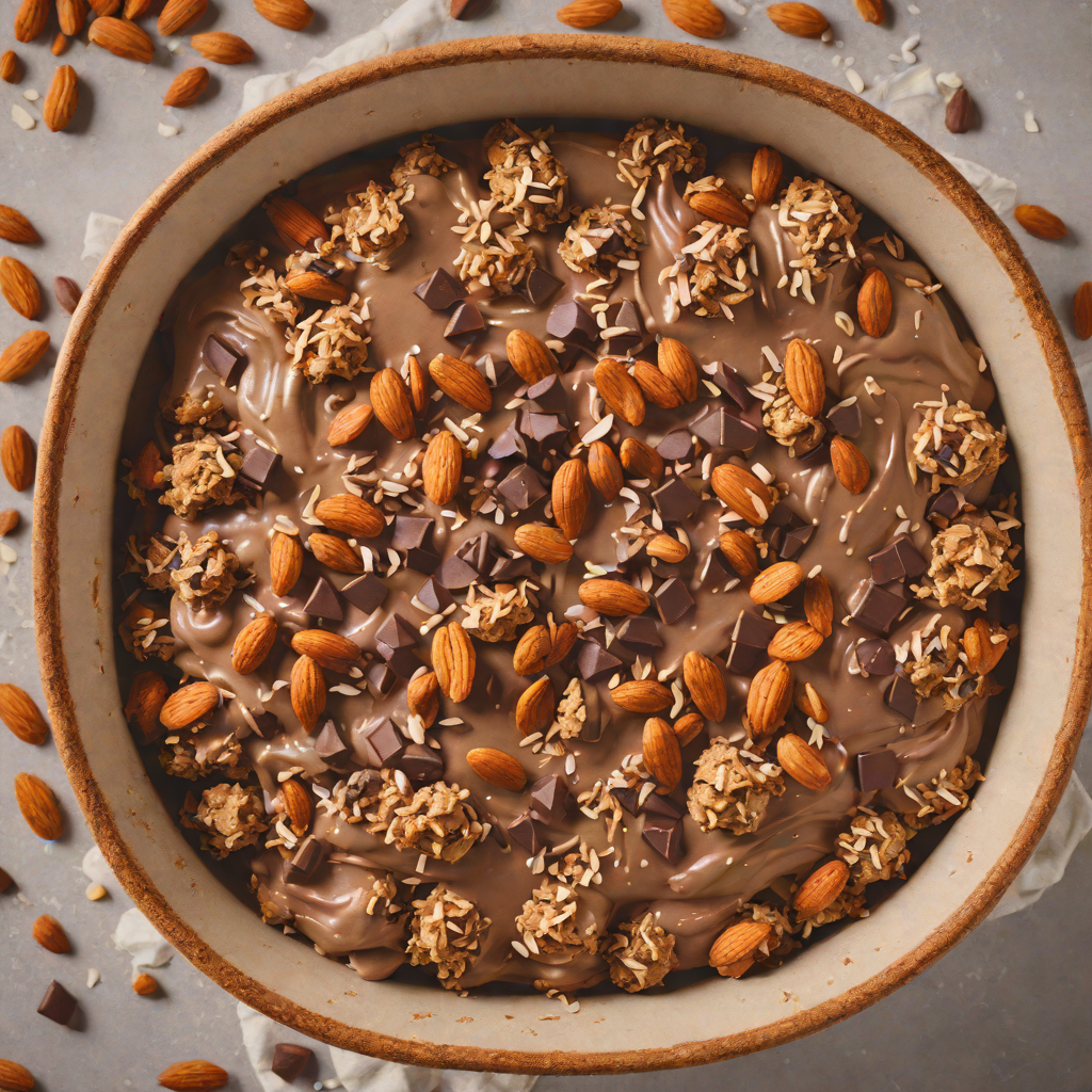 No-Bake Keto Chocolate Almond Cookie Dough Bowl