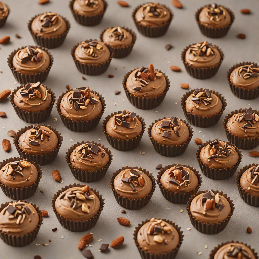 No-Bake Keto Chocolate Almond Cookie Dough Cups