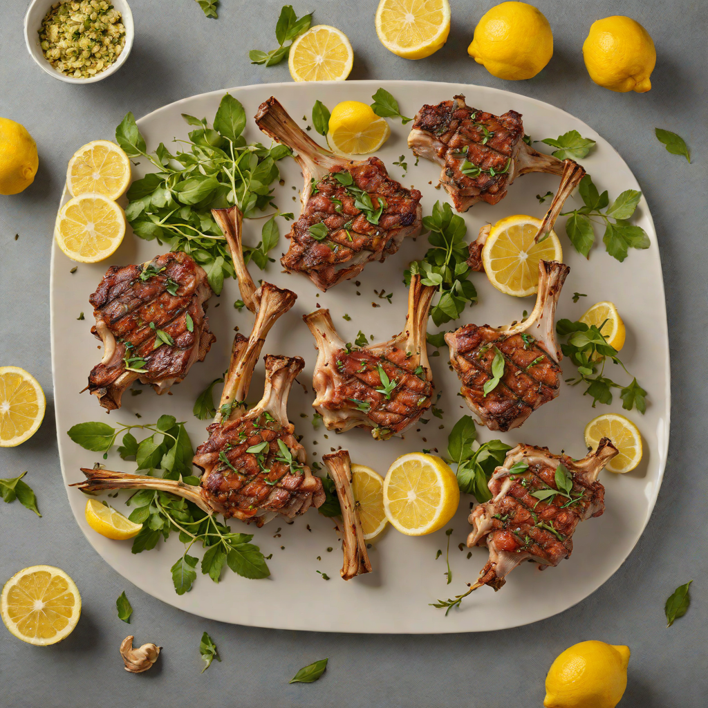 Greek Lemon-Oregano Roasted Lamb Chops