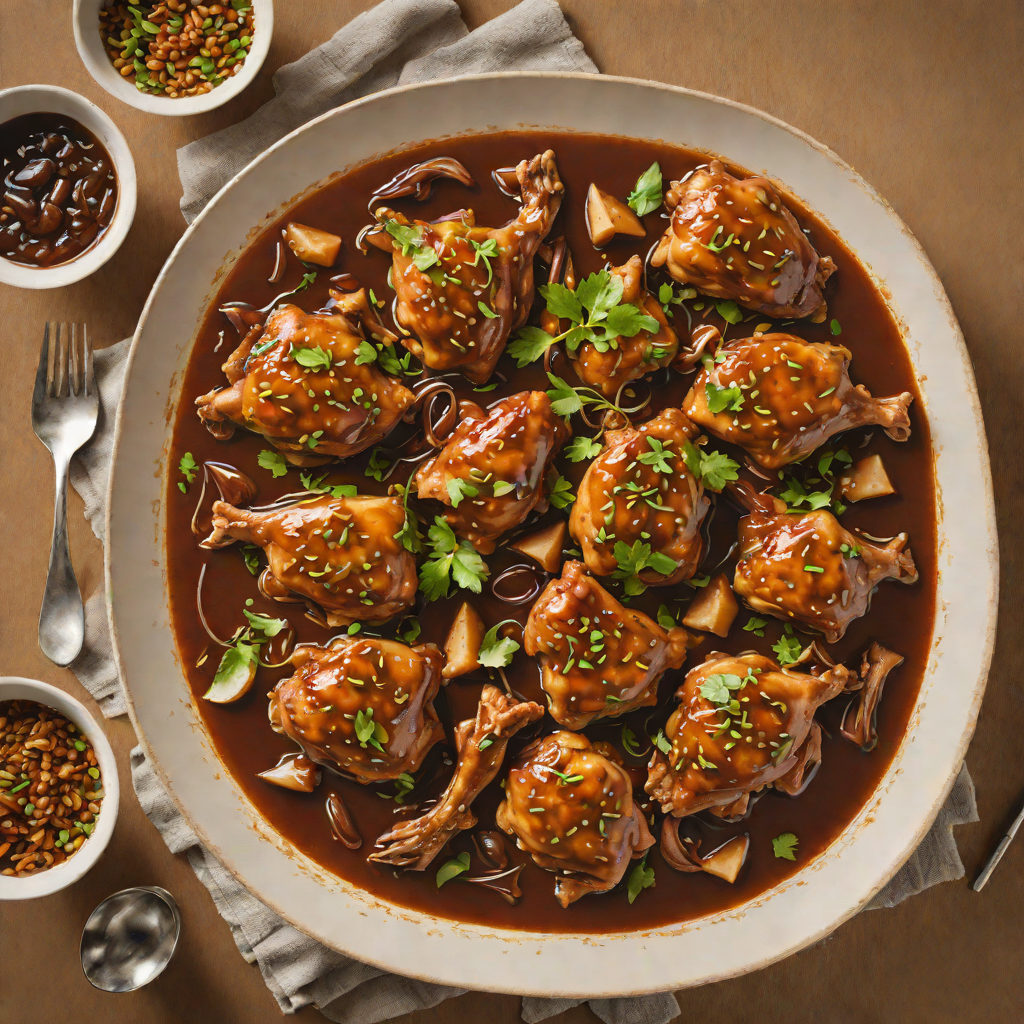 Slow-Simmered Chicken Adobo with Soy and Vinegar