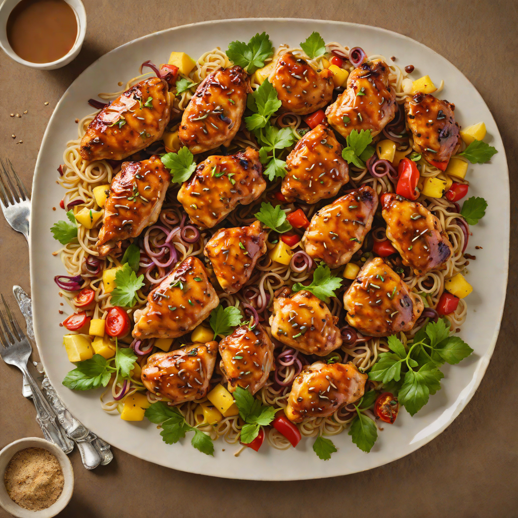 Sautéed Chicken with Wordle-Inspired Five-Spice Glaze