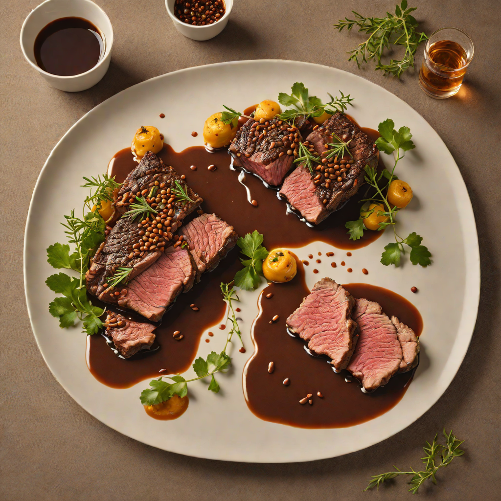 Slow-Roasted Kangaroo Rump with Wattleseed Spiced Jus