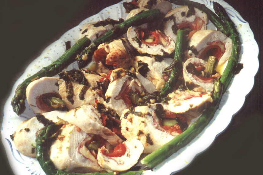 BeFresh Herb-Crusted Chicken with Roasted Asparagus