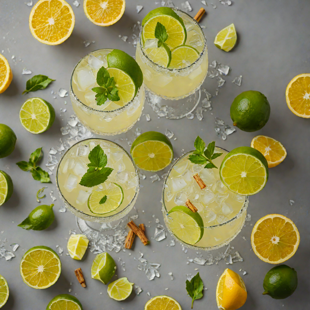 Citrus-Ginger Gin Fizz with Fresh Lime