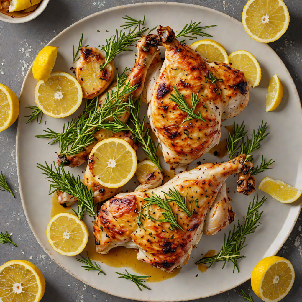 Pan-Seared Chicken with Charred Lemon and Rosemary