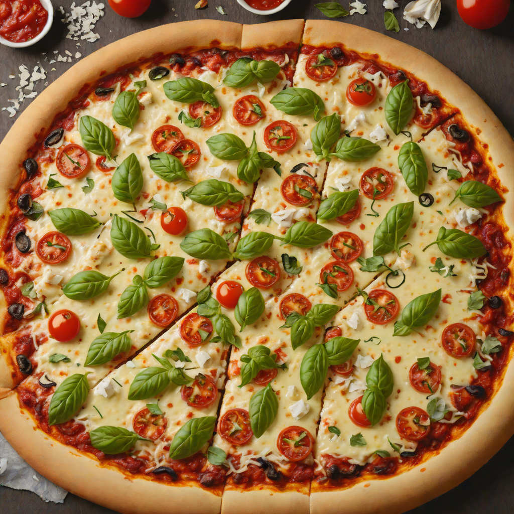 Hand-Tossed Greek-Style Pizzeria Margherita Pizza