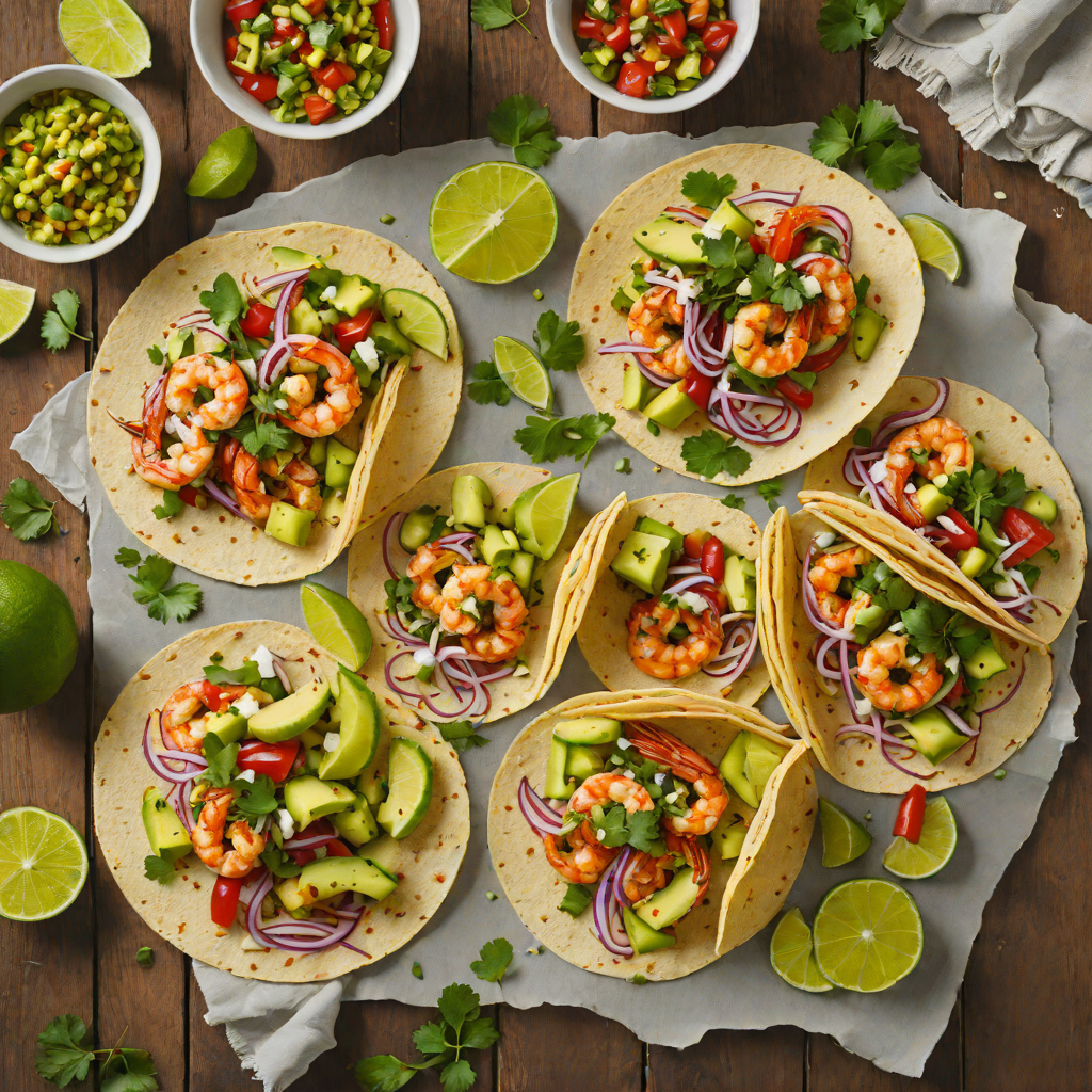 Chile-Lime Grilled Shrimp Tacos with Avocado Salsa