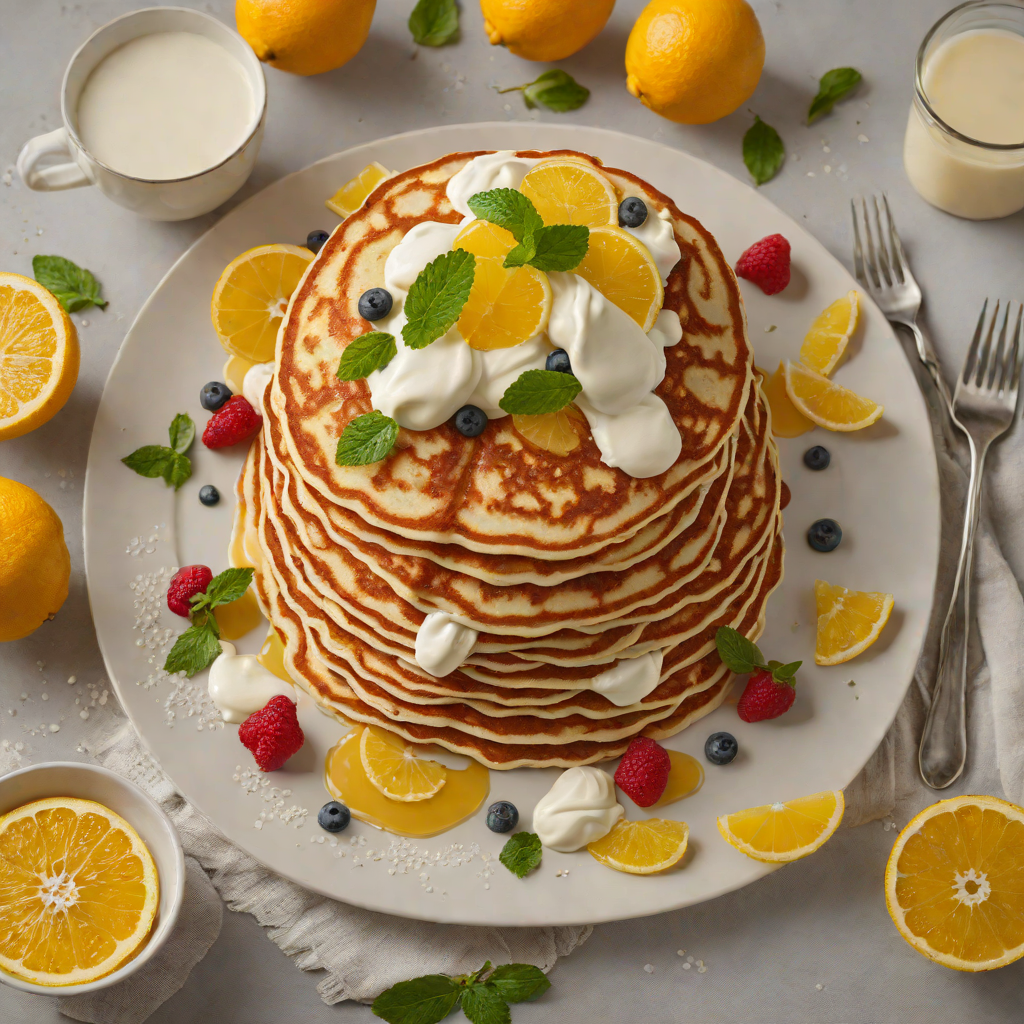 Citrus and Yogurt Sour Cream Pancakes