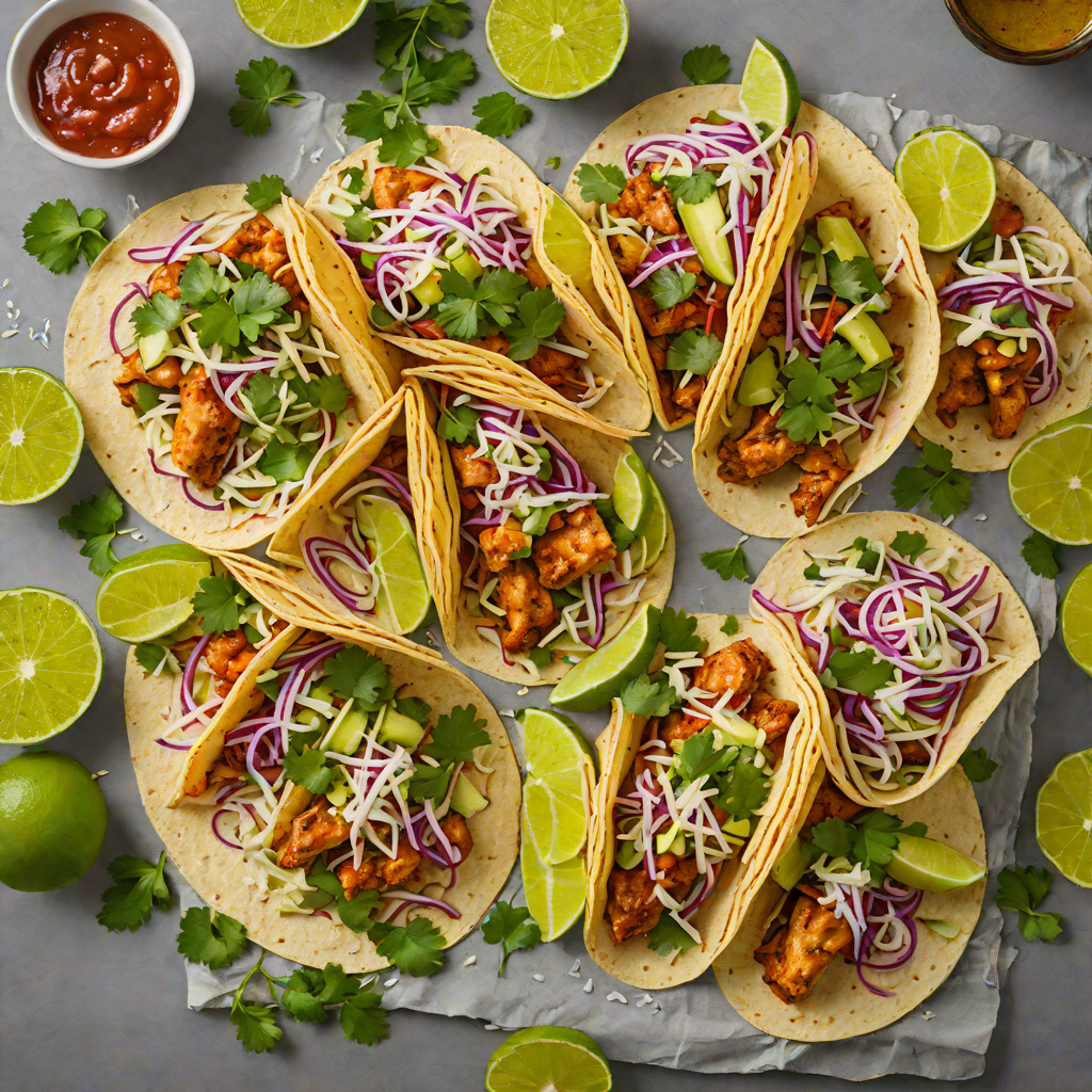 Tequila-Lime Chicken Tacos with Cilantro Slaw