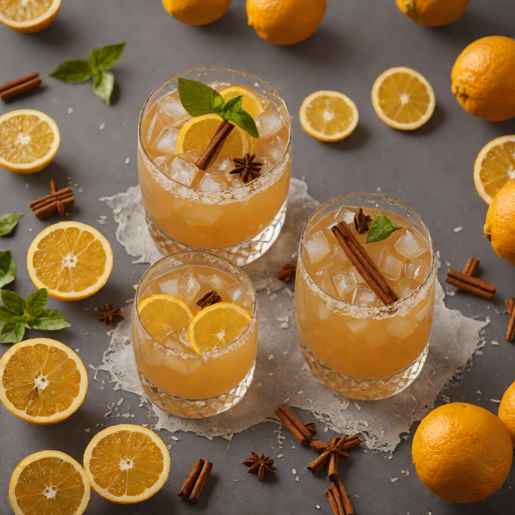 Citrus-Spiced Whiskey Sour with Smoked Cinnamon
