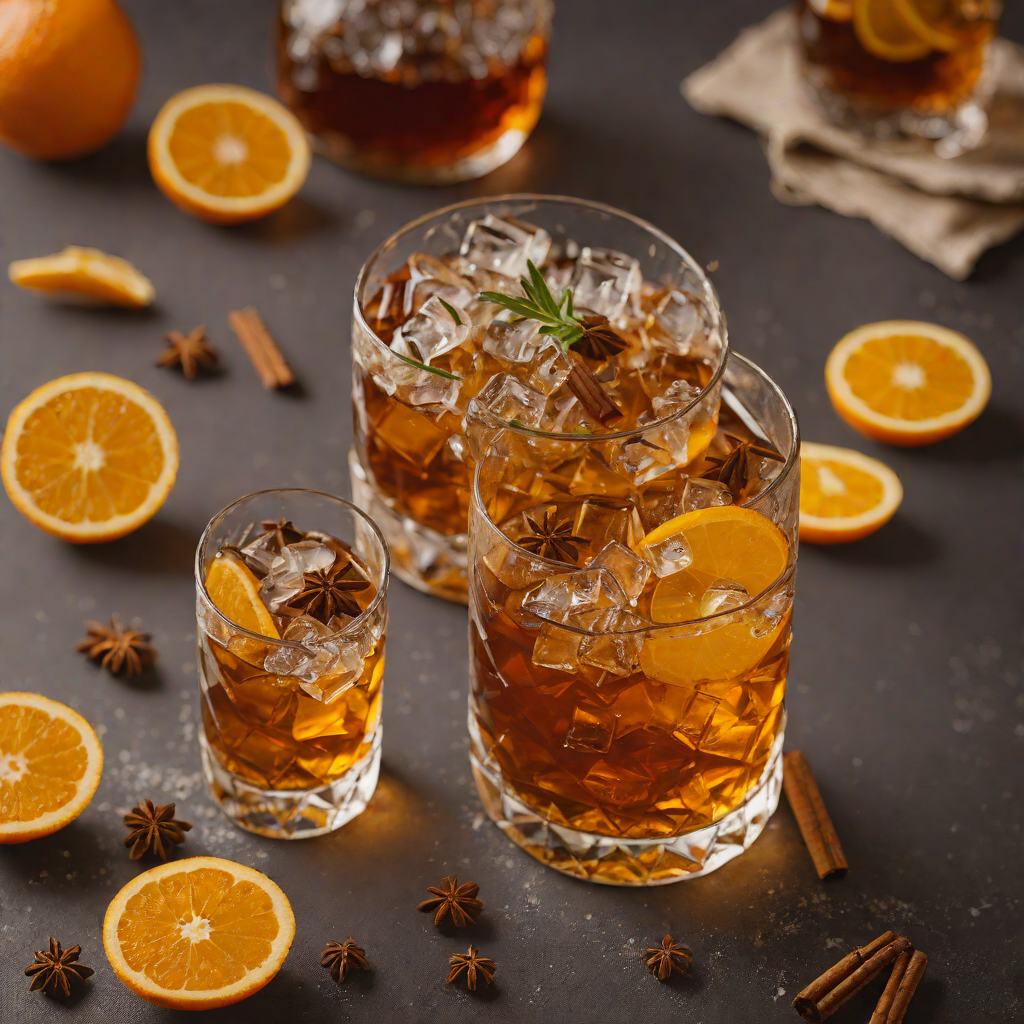 Spiced Rum and Orange Barrel-Aged Old Fashioned