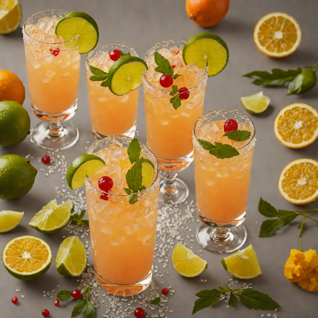Tropical Tequila Sunset Fizz