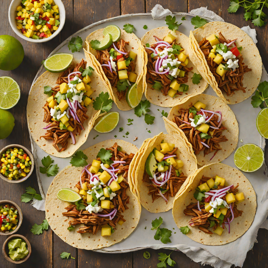 Slow-Cooked Pulled Pork Tacos with Pineapple Salsa