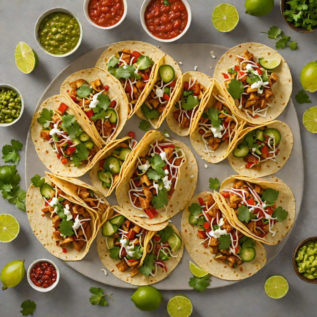 Tex-Mex Chicken Tacos with Roasted Poblano Salsa