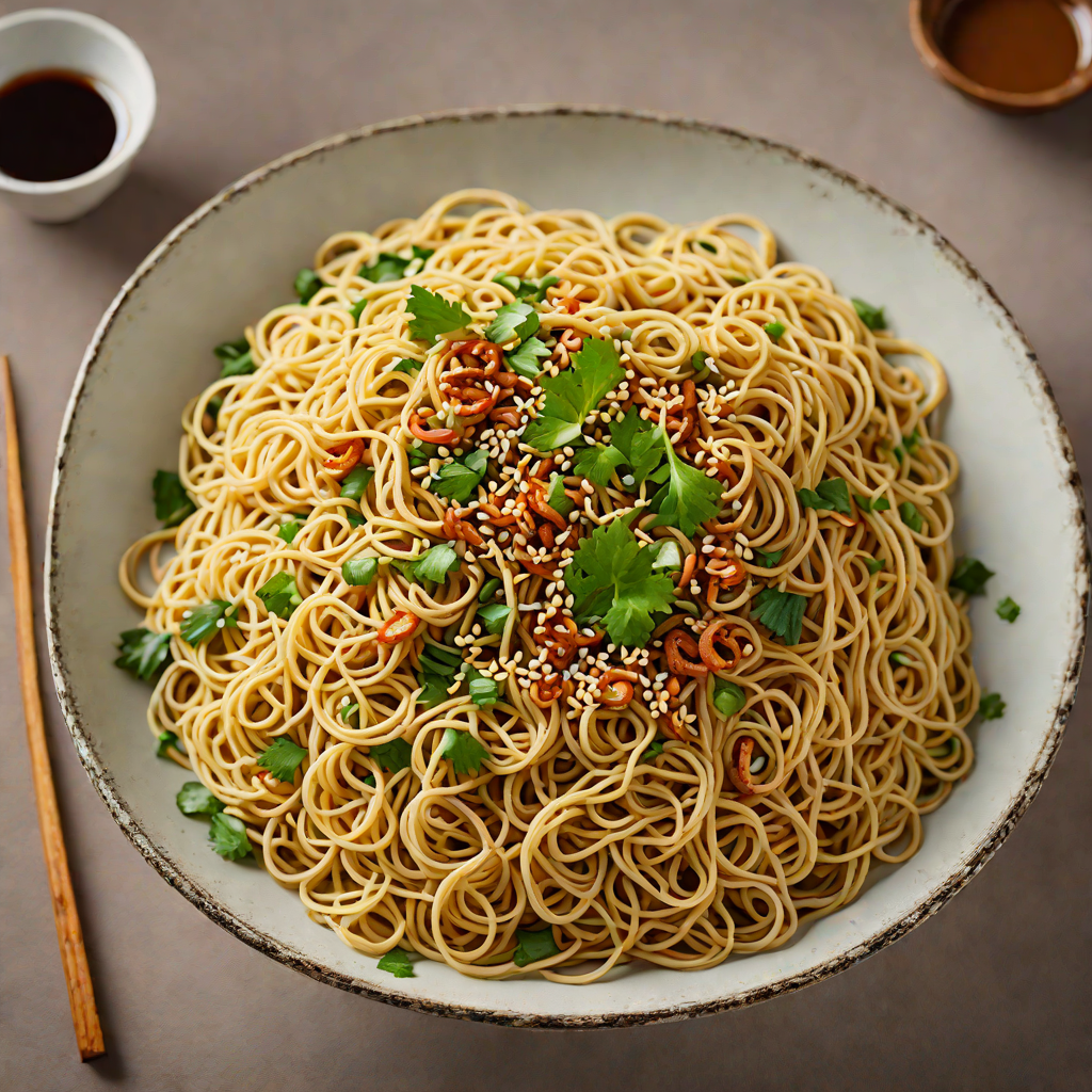 Pan-Fried Shanghainese Scallion Oil Noodles