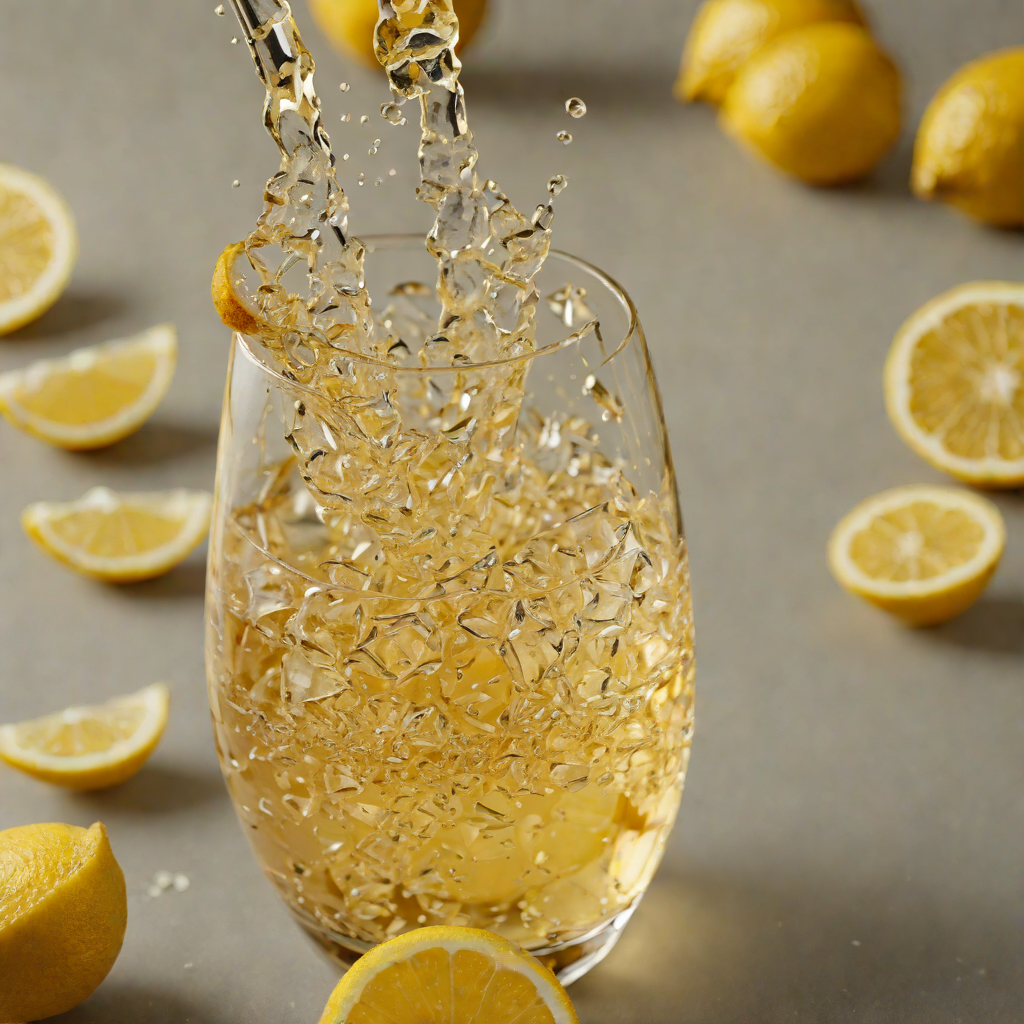 Honey-Ginger Sparkler with Lemon Peel