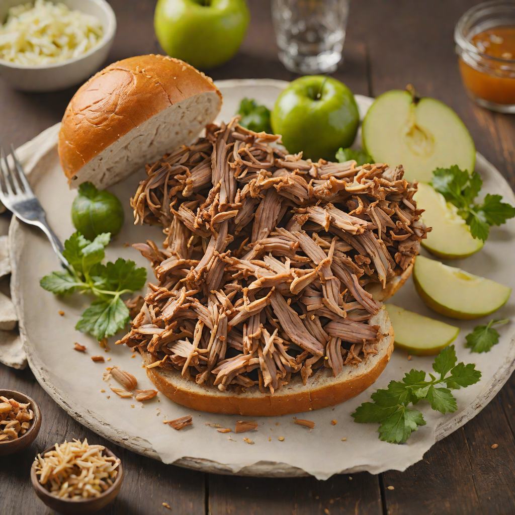 Slow-Smoked Pulled Pork Shoulder with Applewood