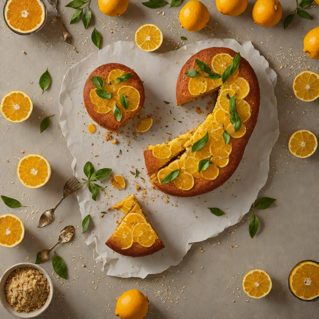 Hidden Citrus and Olive Oil Cake with Cardamom Sugar Dust