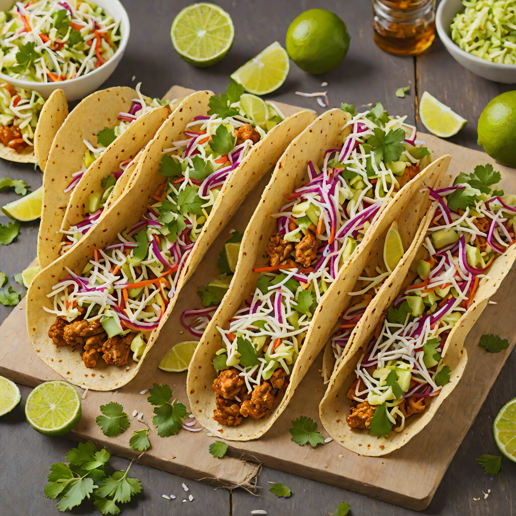 Tex-Mex Chicken Tacos with Cilantro-Lime Slaw
