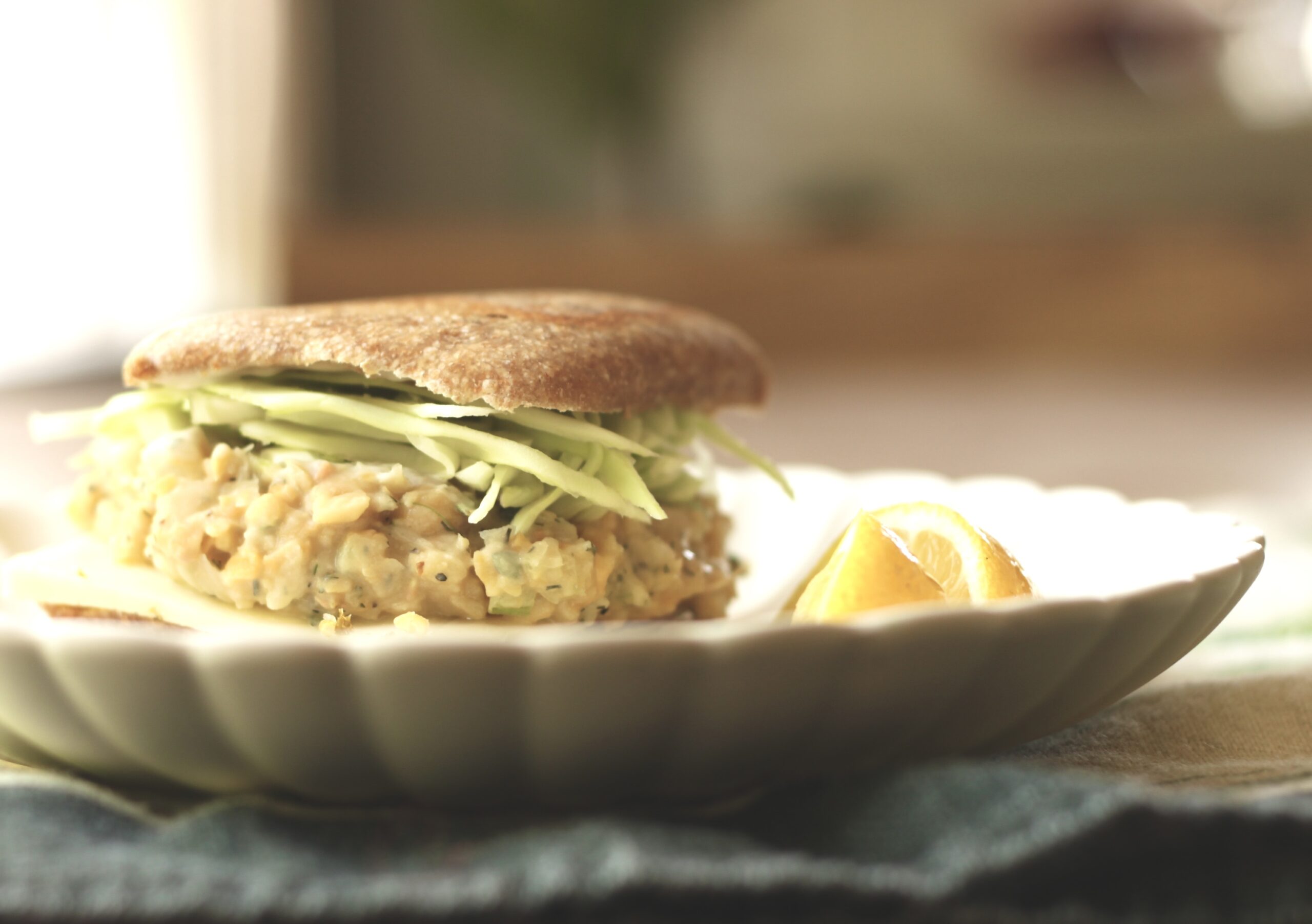 Vegan Chickpea 'Tuna' Salad with Dill Pickle Relish