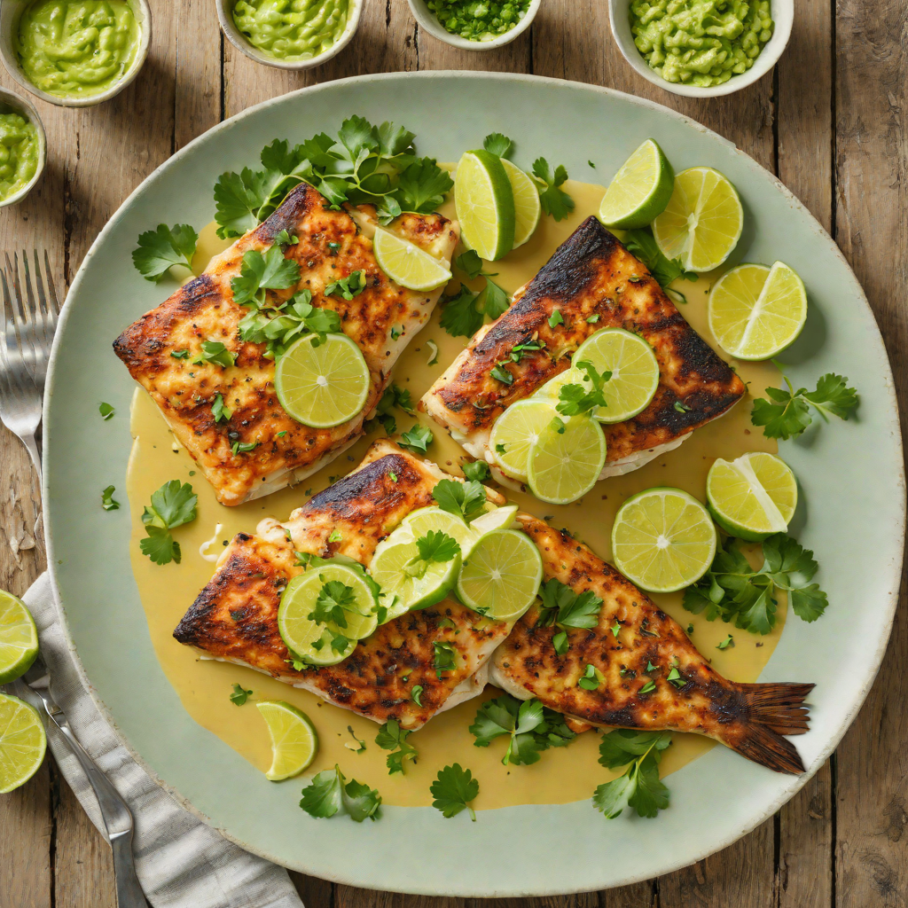Pan-Seared Catfish with Cilantro-Lime Butter Sauce