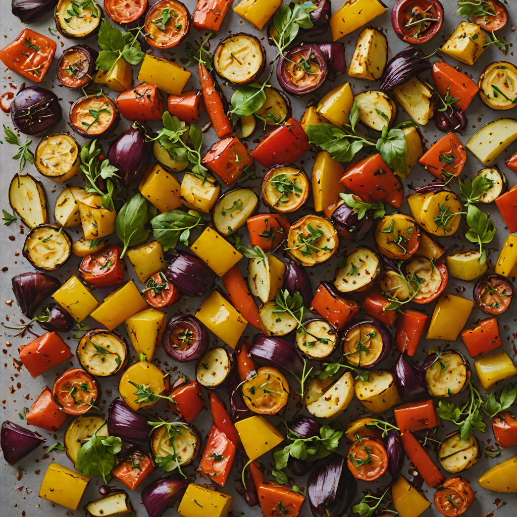 Seven-Spice Roasted Vegetables with Honey Drizzle