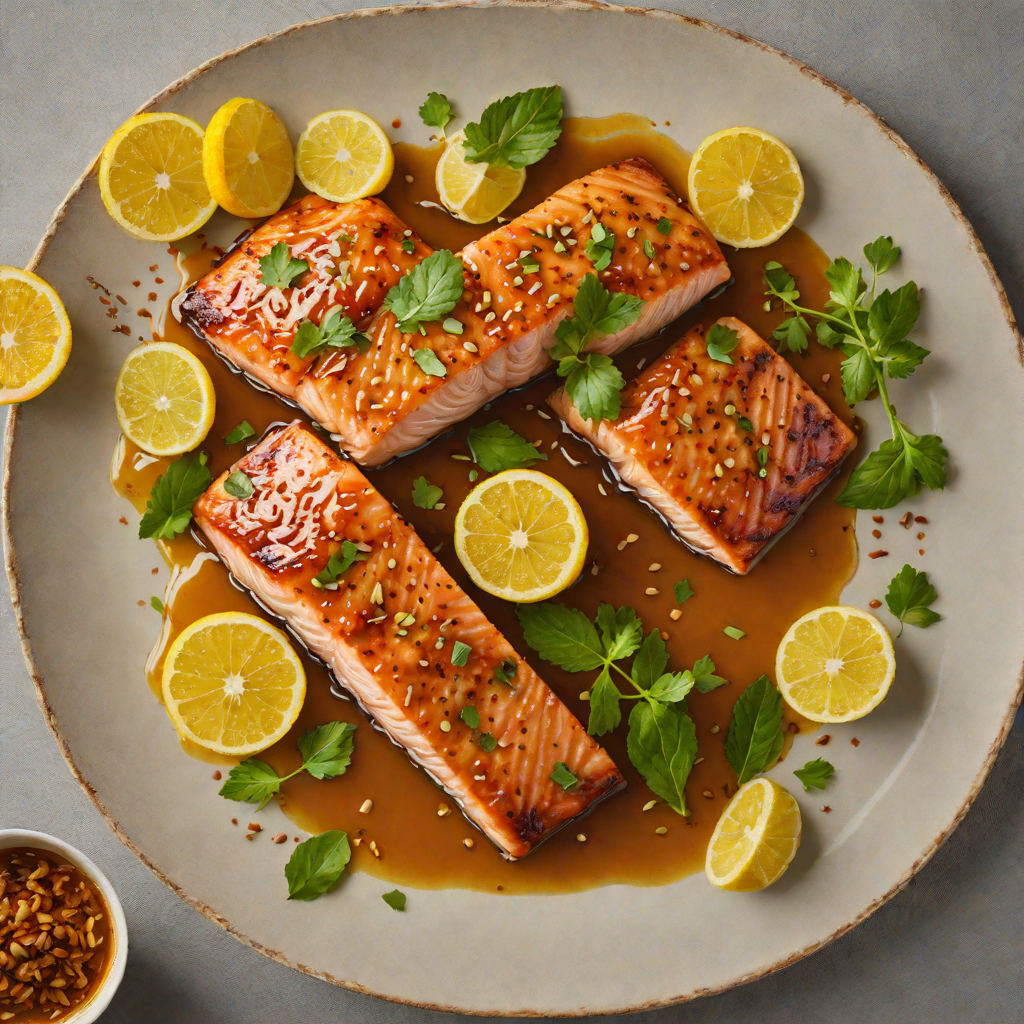 Seven-Spice Honey Citrus Glazed Salmon