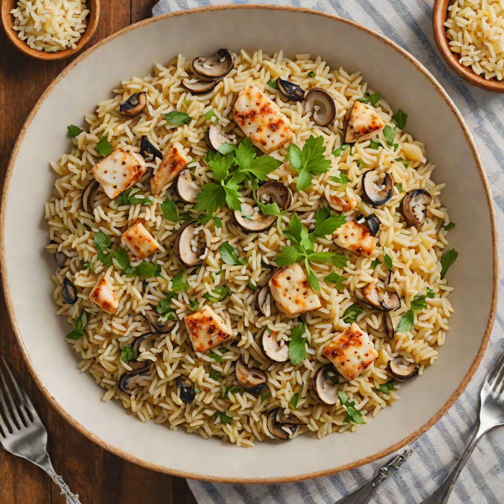 One-Pot Chicken and Mushroom Risotto with Parmesan